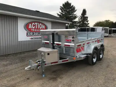 N&N STORM SERIES 6'x10' TANDEM AXLE GALVANIZED DUMP TRAILER: 5 TON Why settle for less when you can...