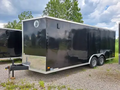 New Darkhorse 8.5x24 Trailer 5200lb Axles with 15" Radial tires Cobra-Coated tongue and rear bumper...