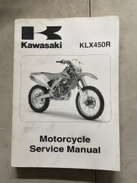 Sm286 Kawi KLX450R KLX450 Motorcycle Service Manual