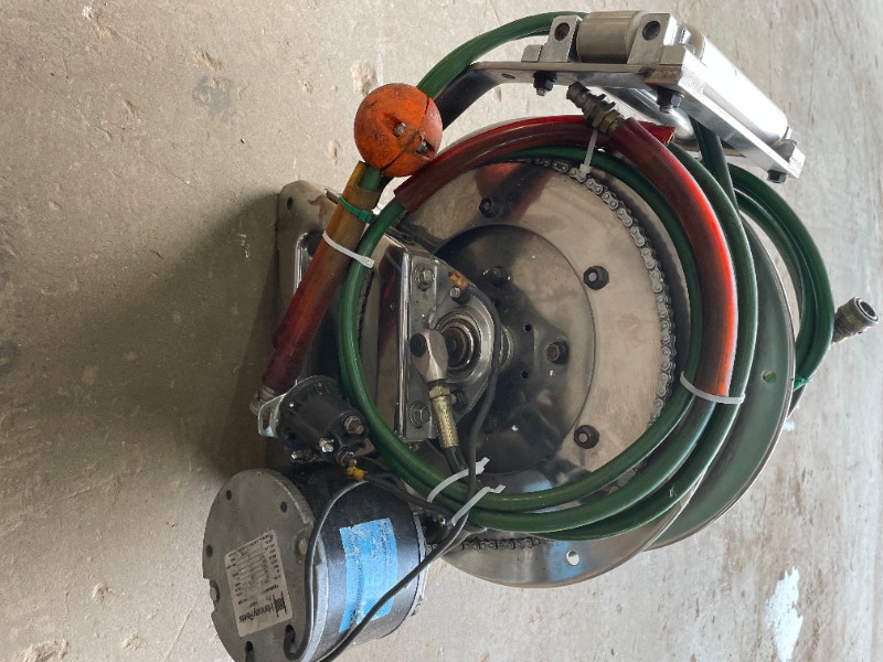 Stainless electric hose reel for hydraulic twin hose Other Business