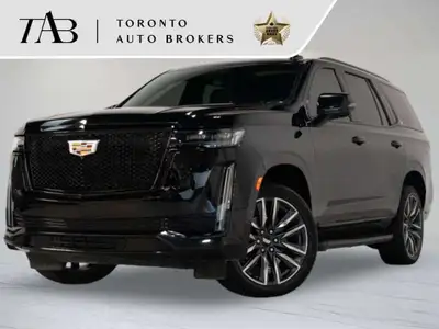This 2021 Cadillac Escalade Sport is a local ontario vehicle with a clean carfax report. Featuring t...