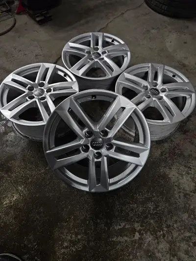 Clean set of OEM Audi A4 wheels. 17x7 Offset: 42 Bolt pattern: 5x112 Centerbore: 66.6