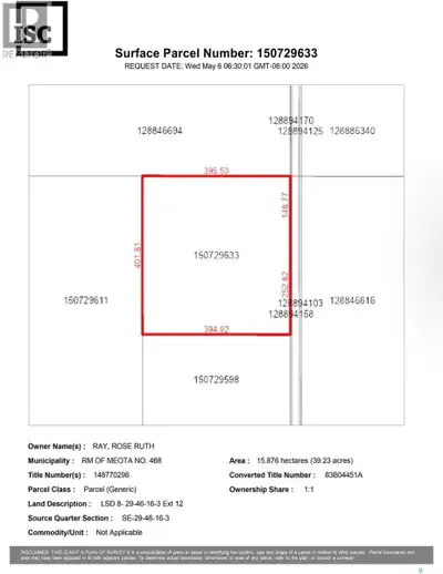 Discover this exceptional 39.23-acre parcel located along Iffley-Hatherleigh Road at the Lanz Point...
