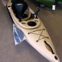 Strider 10' Sit in kayak, free paddle, removable rod holder