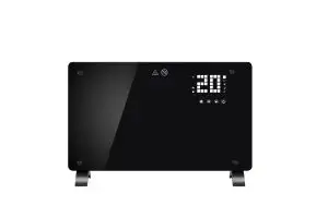NEW GLASS 1500W SLIMLINE GLASS PANEL DIGITAL HEATER 813715 SALE $99.95 Energy-Efficient : With an ad...