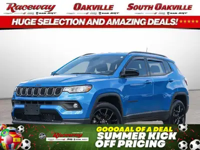 2025 JEEP COMPASS ALTITUDE 4X4 | BLACKED-OUT ALTITUDE STYLING | HEATED SEATS | 4X4 Bold styling meet...
