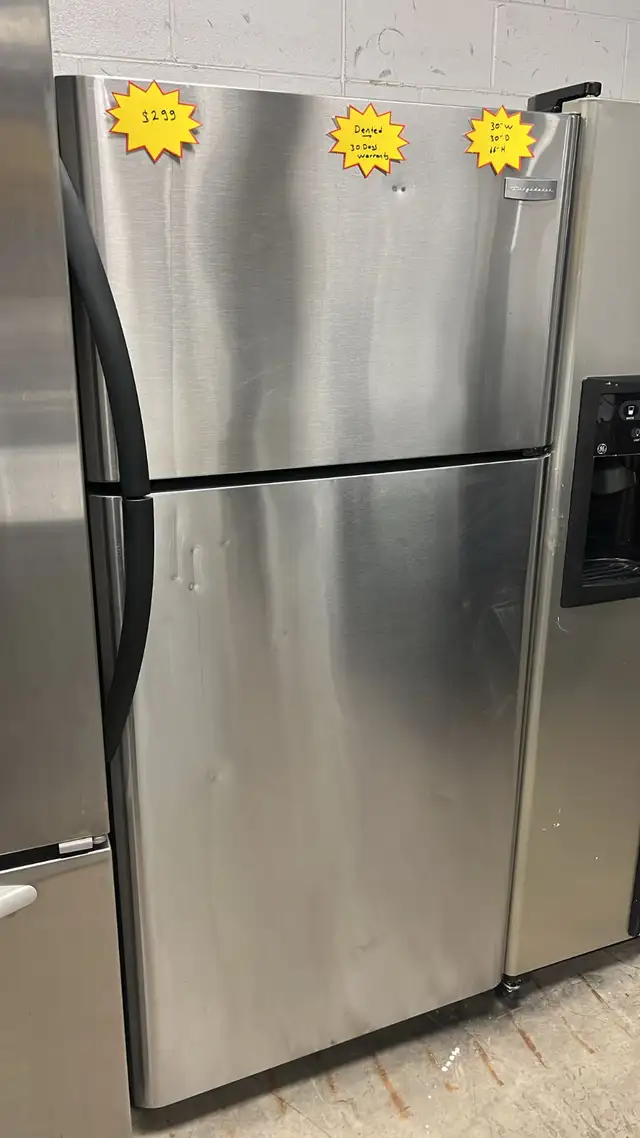  Frigidaire  30” Dented Refrigerator Fully Tested  30-Day in Refrigerators in Kitchener / Waterloo - Image 2