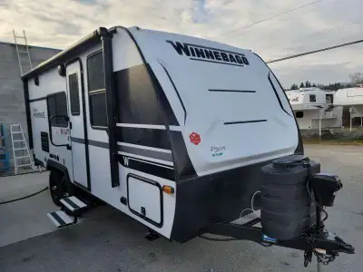 Winnebago Micro Minnie travel trailer 2108DS highlights: Front Murphy Bed Full Rear Bathroom 8 Ft. R...
