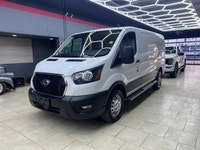 The 2024 Ford Transit Cargo Van T-250 130 Low Rf 9070 GVWR AWD in pristine white is a formidable veh... (image 9)
