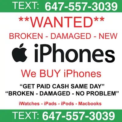 We Buy Broken Cracked New iPhones for Cash, View more