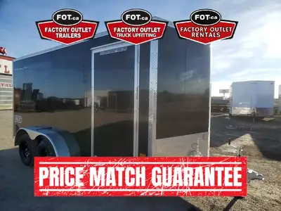 NEW STEALTH 7x14ft XLT PRO Aluminum Enclosed Cargo Trailer from Alcom - Rear Ramp Door w/ Spring Ass...