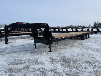 NEW 2026 SWS 8.5 x 40' Gooseneck Trailer Tri Dual Axle 3 x 10,000 lb. Axles w/ Electric Brakes all A...