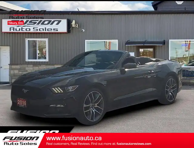 2016 Ford Mustang 2DR CONV ECOBOOST PREMIUM-LEATHER-NAV-1 OWNER