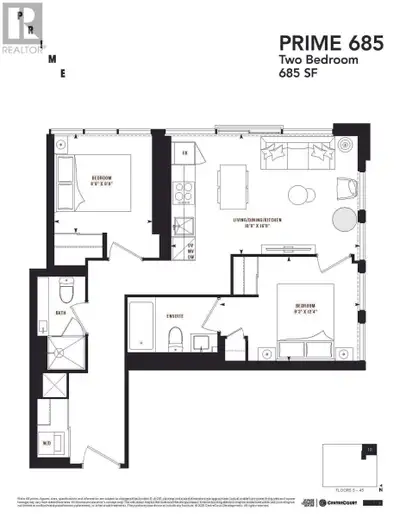 Luxury And Modern Condo With 2 Bedrooms + 2 Washrooms Prime Condo Located In The Heart Of Downtown T...