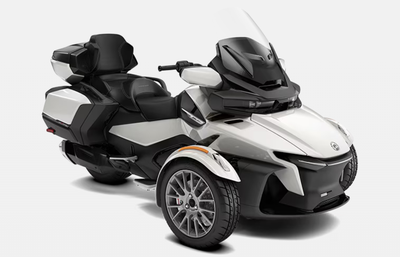 2026 Can-Am Spyder RT Limited – Pearl White Luxury touring for two with head-turning style. The Spyd...