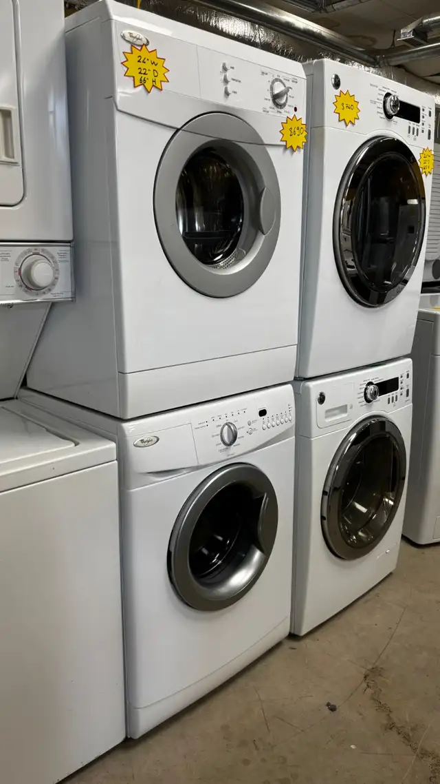24” Stackable Whirlpool Front Load Washer&Dryer Works Perfect in Washers & Dryers in Kitchener / Waterloo - Image 3