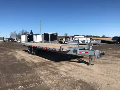 MENNONITE MADE ACTION SERIES 7 TON GALVANIZED DECKOVER EQUIPMENT HAULER 102in. X 24' ! Introducing o...