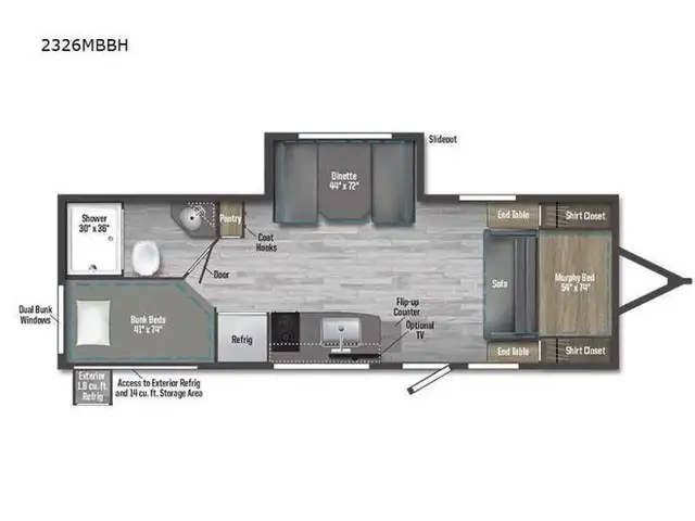 2025 Winnebago M-SERIES 2326MBBH in Travel Trailers & Campers in Terrace - Image 9