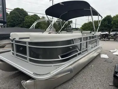 2026 Starcraft Ex 20 C | Yamaha Vmax 90 25 Pontoons Electric Power bimini top Upgraded Stainless Ste...