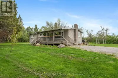 This lovingly maintained 3-bedroom open-concept bungalow sits on a picturesque, sprawling lot surrou...