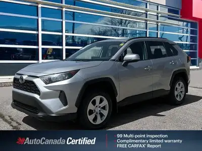 Legendary Toyota Reliability, Clean Carfax, Low Kilometers, Silver Sky Metallic 2021 Toyota RAV4 LE,...