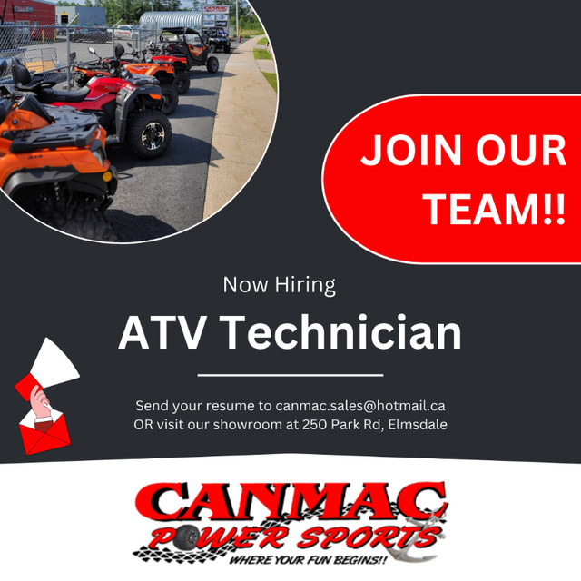 Looking for a skilled ATV + Marine Tech to join our CanMac Team! in General Labour in Bedford - Image 2