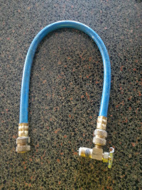 Freon or butane tank fitting hose