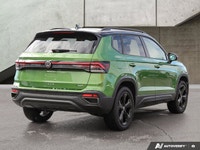 2025 Volkswagen Taos Comfortline Black Edition! Low KM'S, One Owner, No Accidents. Bright Moss Green... (image 4)