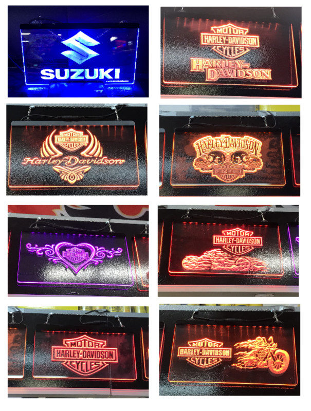 MOTORCYCLE/SLED/ATV - LED SIGNS (LOOK AT ALL PICS) in Home Décor & Accents in Red Deer - Image 2