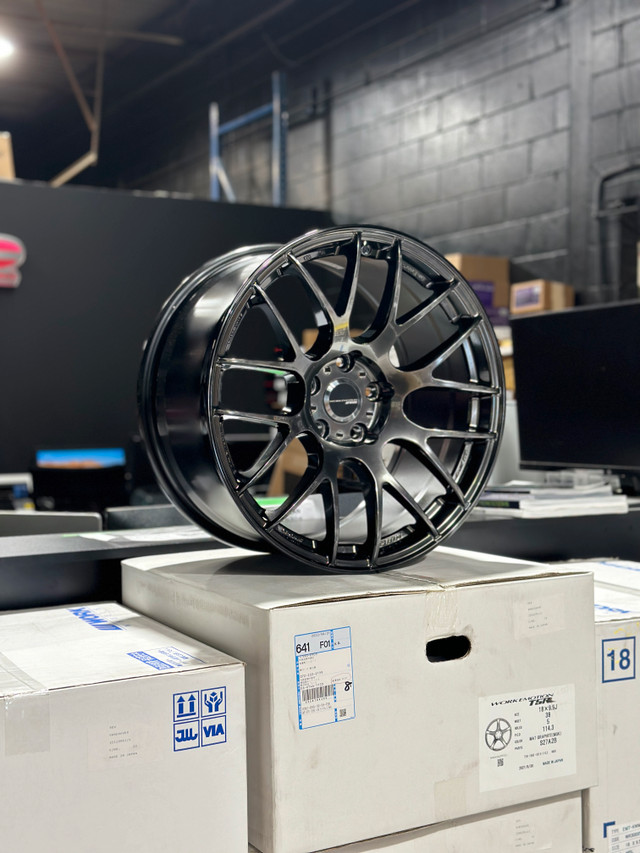 Instock! Work Emotion 18x9.5 +38 5x114.3 STI WRX EVO Civic in Tires & Rims in Markham / York Region - Image 4