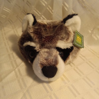 Raccoon Face Hat with tag by Wild Republic