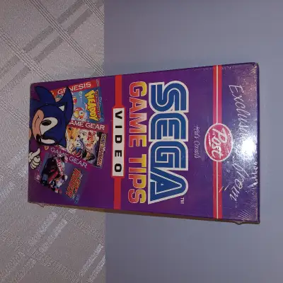 Vintage Sega Game Tips Sealed VHS. 1994 Post Kid's Cereals Video. New Old stock. Located at a privat...
