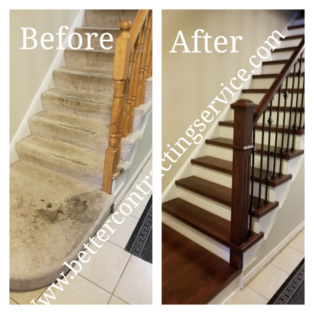 STAIRS AND RAILING - REFINISHING/CAPPING - IRON PICKETS in Floors & Walls in Markham / York Region - Image 3