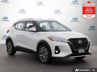 Recent Arrival! White 2024 Nissan Kicks SV FWD CVT with Xtronic 1.6L 4-Cylinder DOHC 16V APPLE CAR P... (image 5)