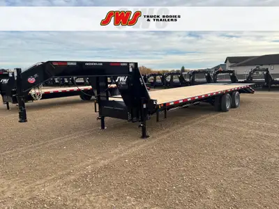 NEW 2026 SWS 8.5 x 30' Gooseneck Trailer Tandem Dual 2 x 10,000 lb Axles w/ Electric Brakes on Both...