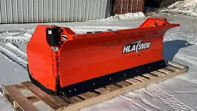 HLA SNOW WING SB3230W712 Includes hose & wiring kits Universal Skid Steer Mount Plate Clearing Width...