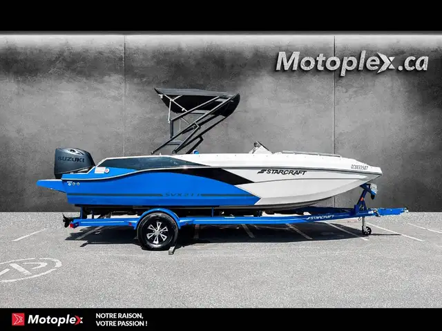 2023 STARCRAFT SVX 211 OB 140hp deck boat bateau Ponte in Powerboats & Motorboats in Laval / North Shore - Image 2