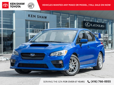 LOW KM WR Blue Pearl 2016 Subaru WRX We are the longest-standing Toyota Dealership in Toronto and th...