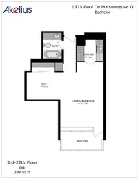 Akelius studio apartment for rent. Located near Du Fort in the Downtown - Guy Concordia neighborhood... (image 7)
