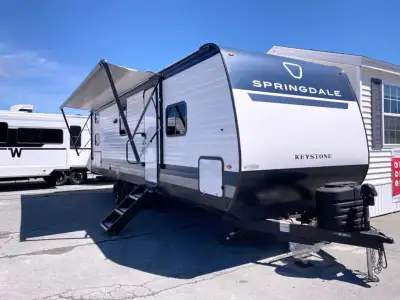 Keystone Springdale travel trailer 2620BHS highlights: Front Private Bedroom Exterior Storage with R...