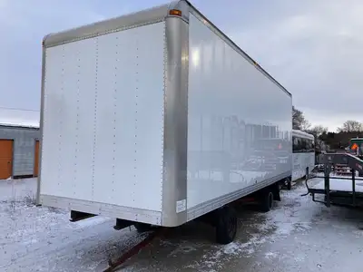 We have a 26' van body for sale with a Waltco 3,300 lb hydraulic lift gate. it is a 102" x 102" van...