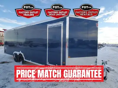 NEW STEALTH 8.5x24ft Car Hauler XLT PRO Aluminum Enclosed Cargo Trailer from Alcom - Rear Ramp Door...