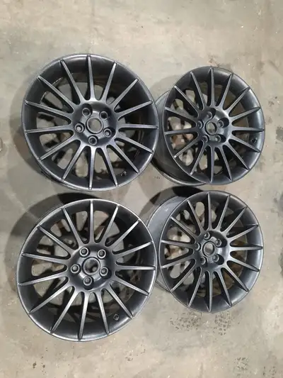 18x7.5 Alloy Wheels Set of 4 5x114.3 Offset 35mm Wheels were off of 2012 Honda Civic