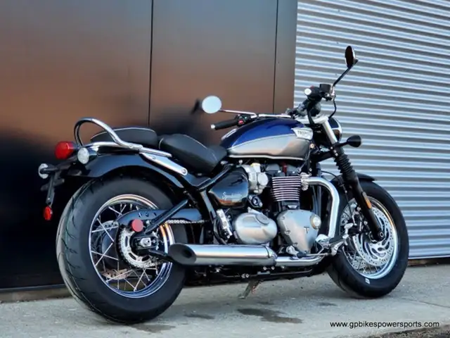 2024 Triumph Bonneville Speedmaster Pacific BlueSilver Ice in Street, Cruisers & Choppers in Oshawa / Durham Region - Image 4