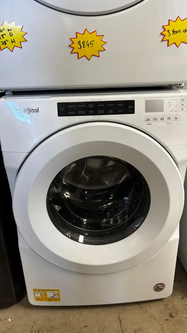 Whirlpool Stackable  27”  Front Load Washer&Dryer  in Washers & Dryers in Kitchener / Waterloo - Image 6