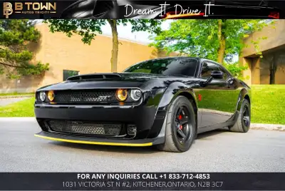 2018 Dodge Challenger SRT Demon delivers legendary supercharged muscle, extreme drag-strip performan...