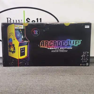 Arcade 1UP PAC-Man 12-in-1 Legacy Edition - BRAND NEW - 57.8L x 48.3W x 146.8H Centimetres - Custom...
