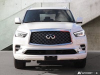 2023 Infiniti QX80 AWD LUXE One Owner, No Accidents. AWD, Pearl White over a Black Leather Interior.... (image 7)