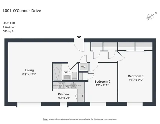 Renovated Two bedroom apartment at 1001 O'Connor Dr - ID 2635 in Long Term Rentals in City of Toronto - Image 10