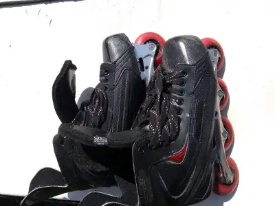 Up for sale is a pair of like new hockey inline roller blades. These were only used one time.